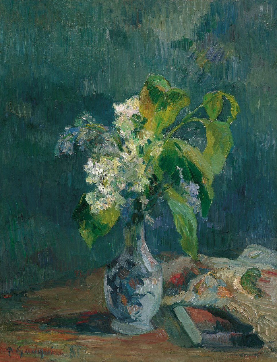 Ranskan kieli: Bouquet de lilas Lilacs (syreenit) tekijältä Paul Gauguin