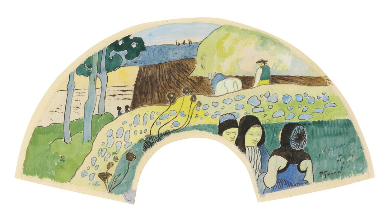 ranska: Scène bretonne tekijältä Paul Gauguin