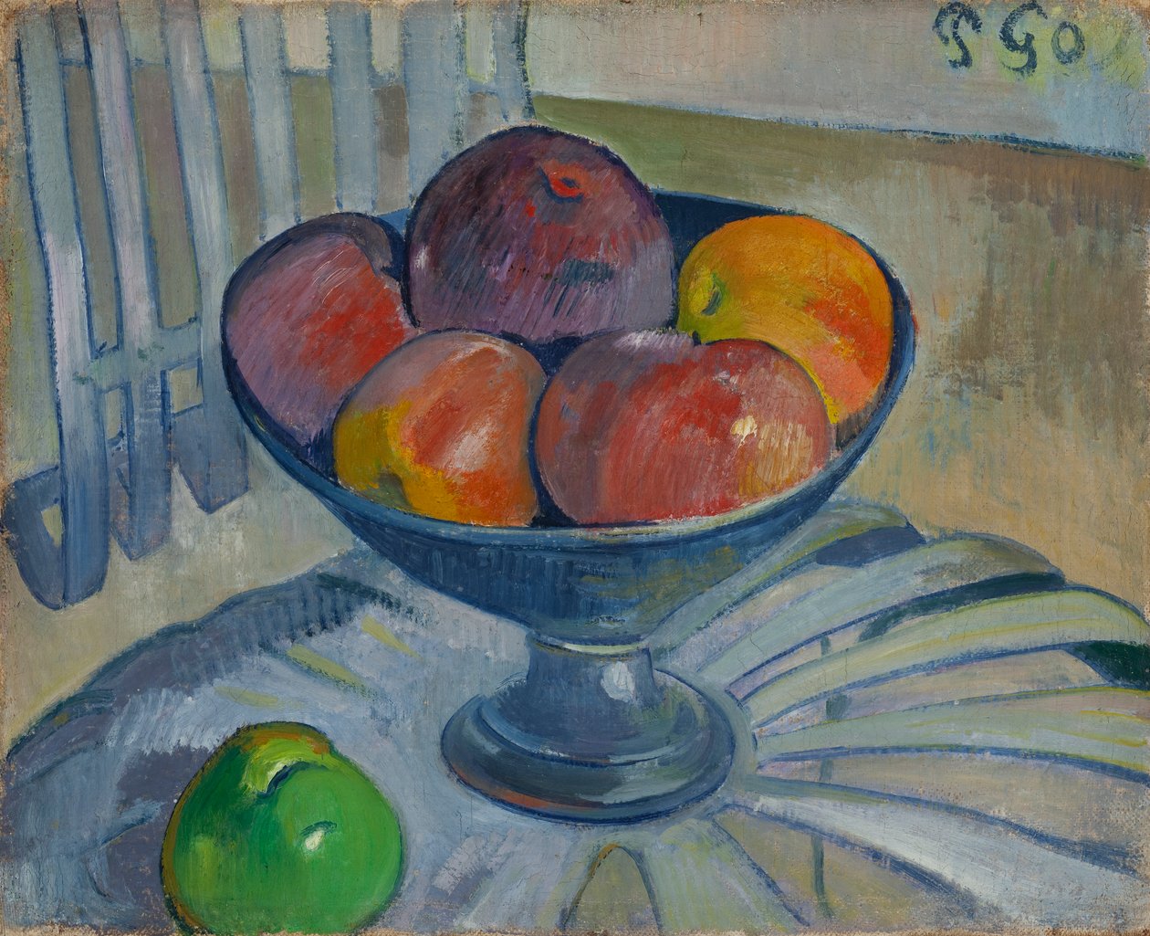 Hedelmäastia puutarhatuolilla, n.1890 tekijältä Paul Gauguin