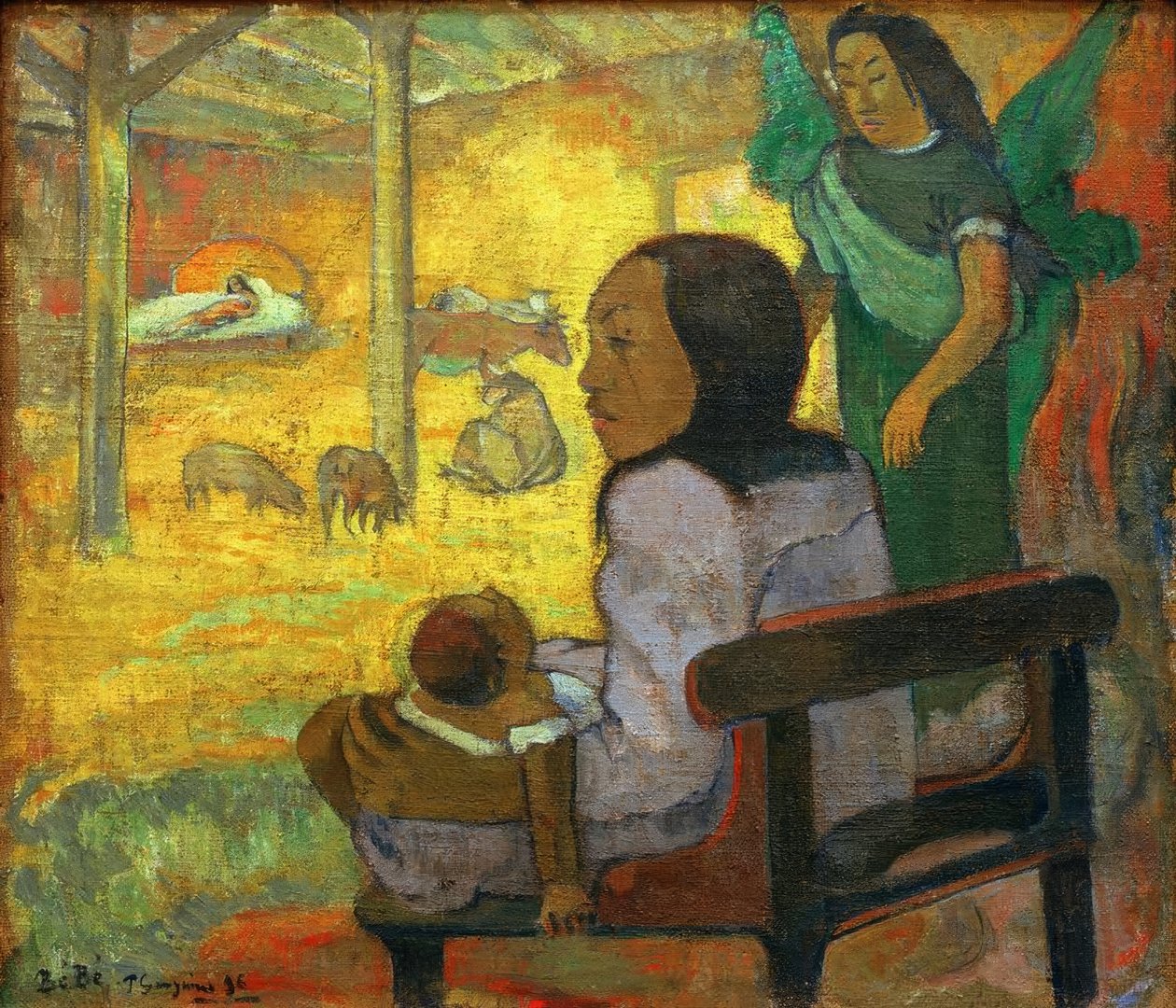 Pieni lapsi (Tahitin joulu) tekijältä Paul Gauguin