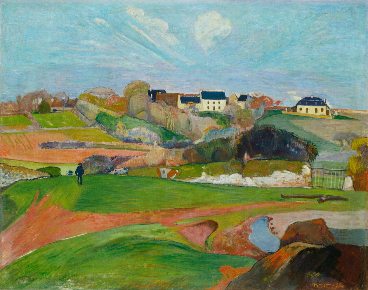 Maisema Le Pouldussa, 1890. tekijältä Paul Gauguin