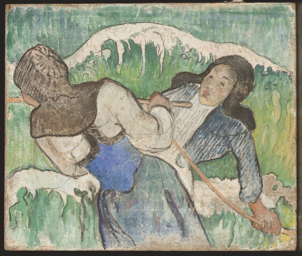 Goëmonin kalastajat, n. 1888-1890 tekijältä Paul Gauguin