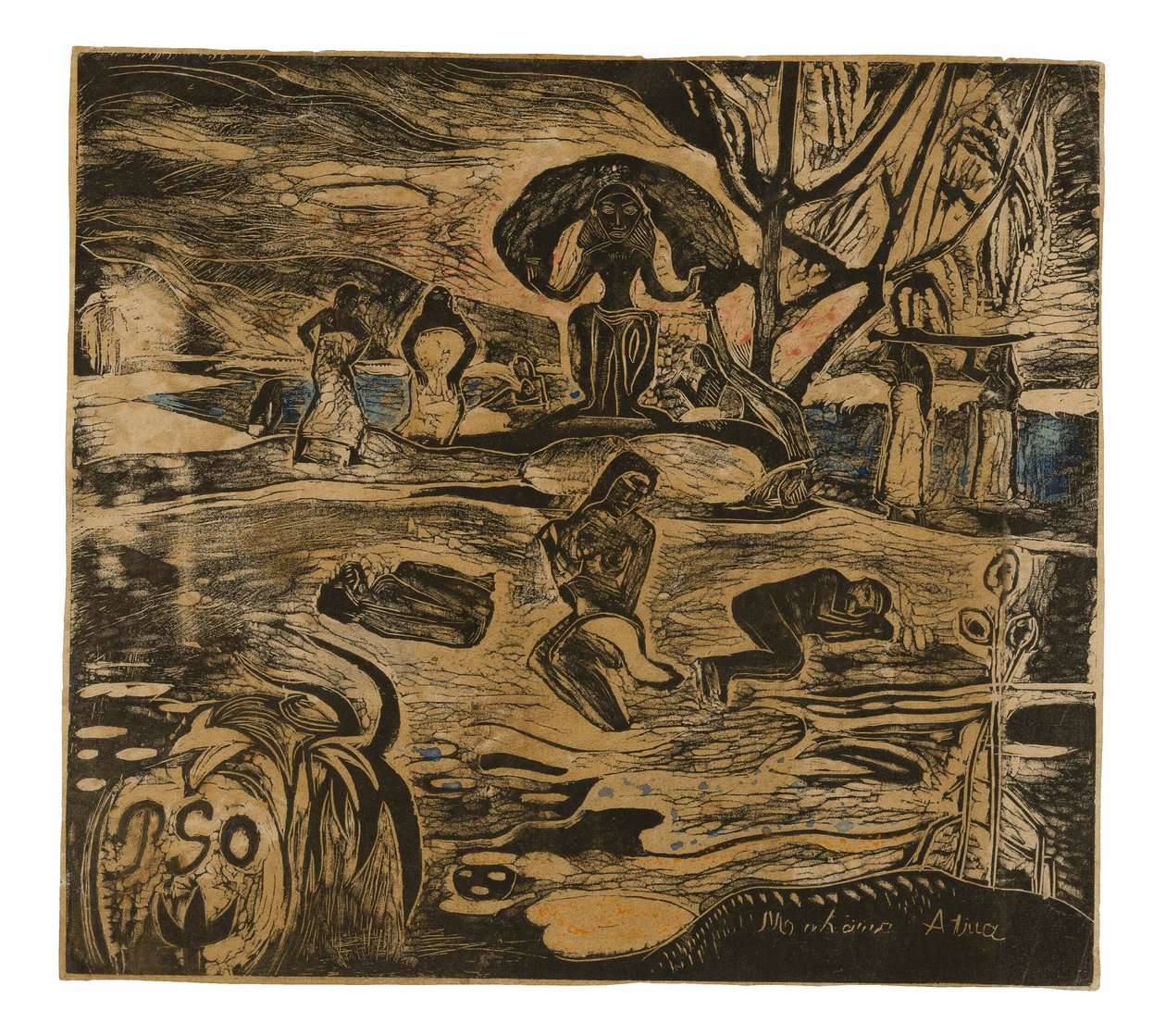 Mahana atua (Jumalan päivä) tekijältä Paul Gauguin