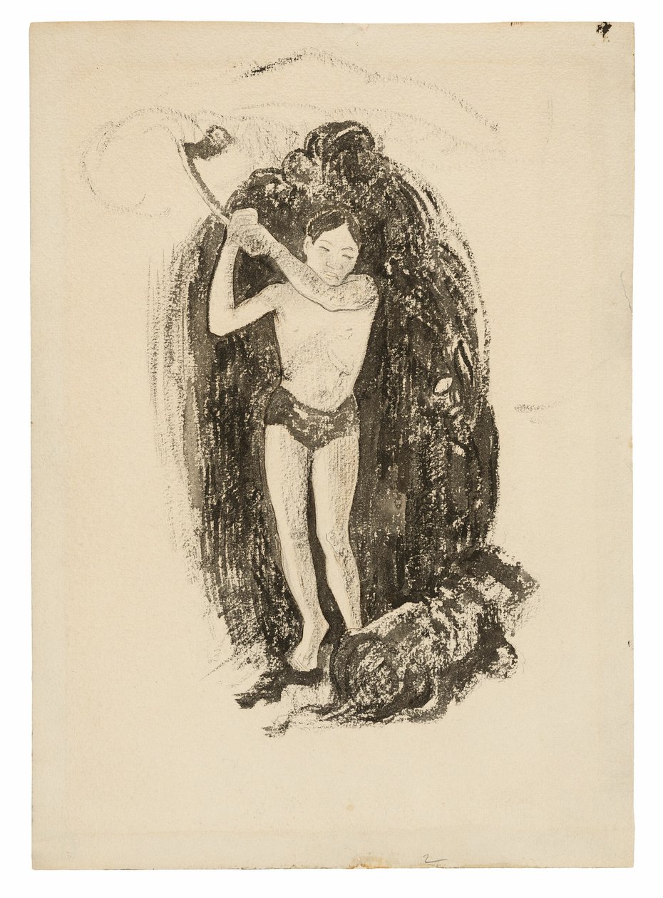Mies kirveellä tekijältä Paul Gauguin