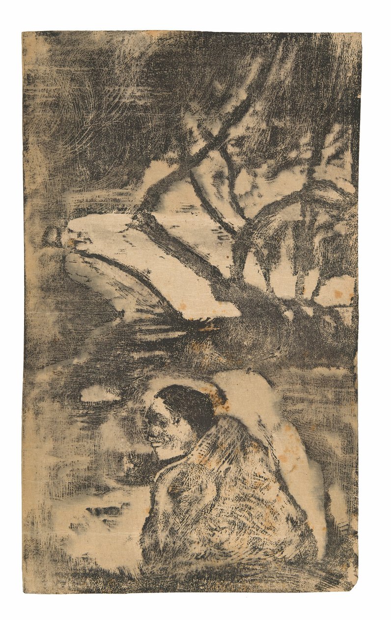Maorinainen metsässä tekijältä Paul Gauguin
