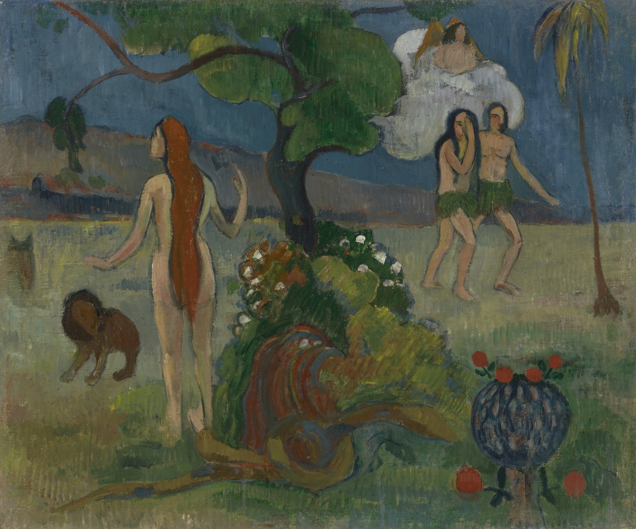 Kadonnut paratiisi, n. 1890 (öljy kankaalle) tekijältä Paul Gauguin