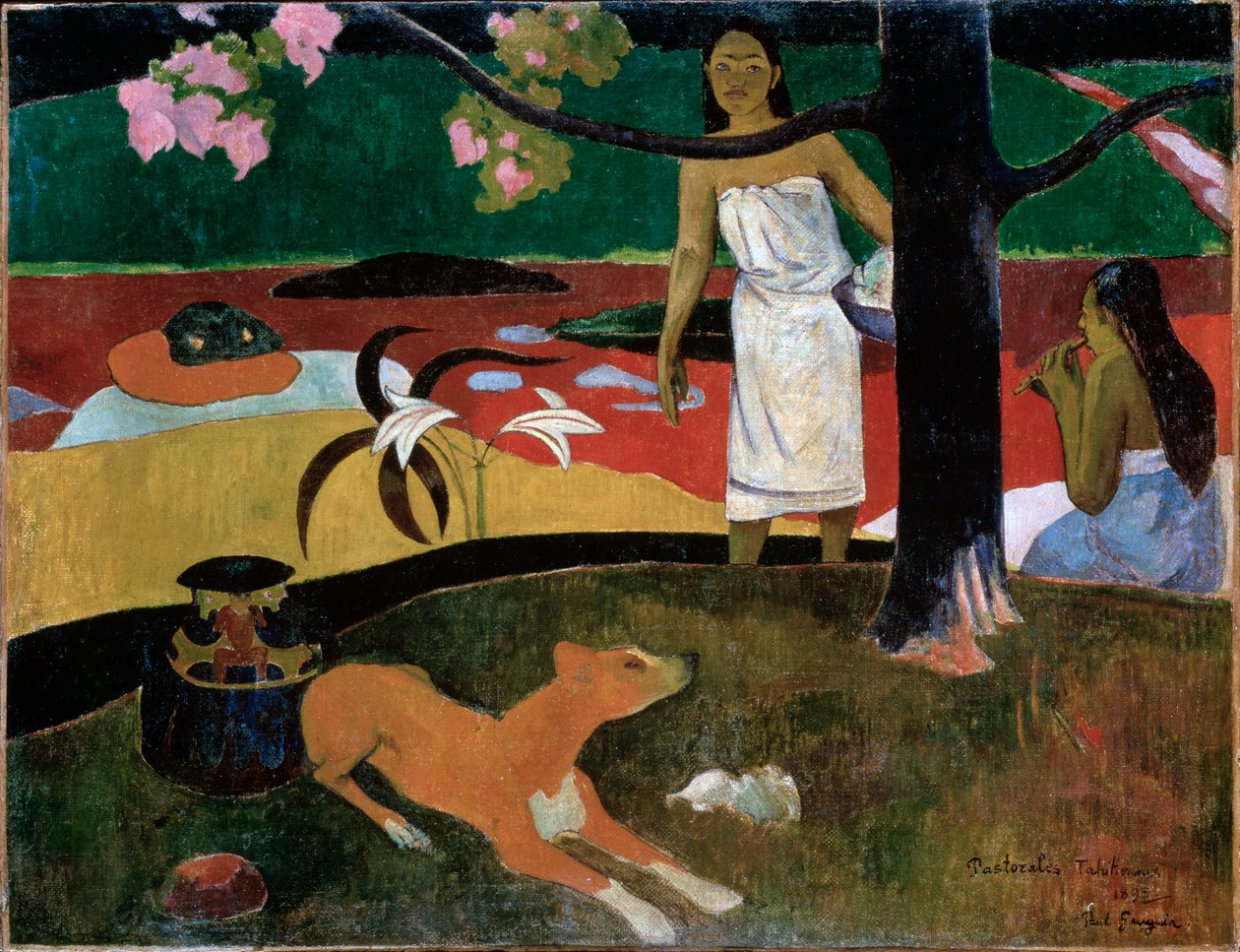 Tahitin pastoraalit, 1892. tekijältä Paul Gauguin