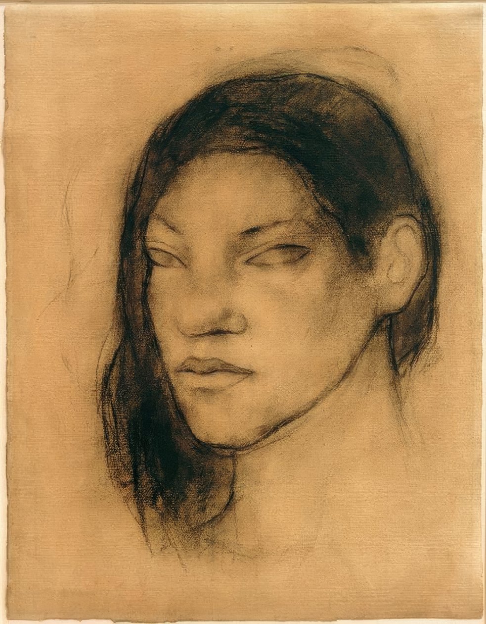 Porträt einer Tahitianerin tekijältä Paul Gauguin