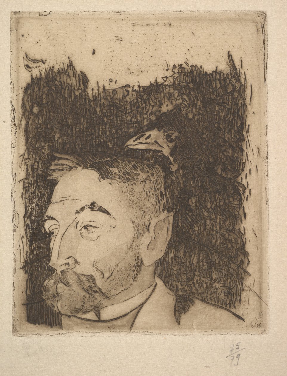 Stéphane Mallarmén muotokuva, 1891. tekijältä Paul Gauguin