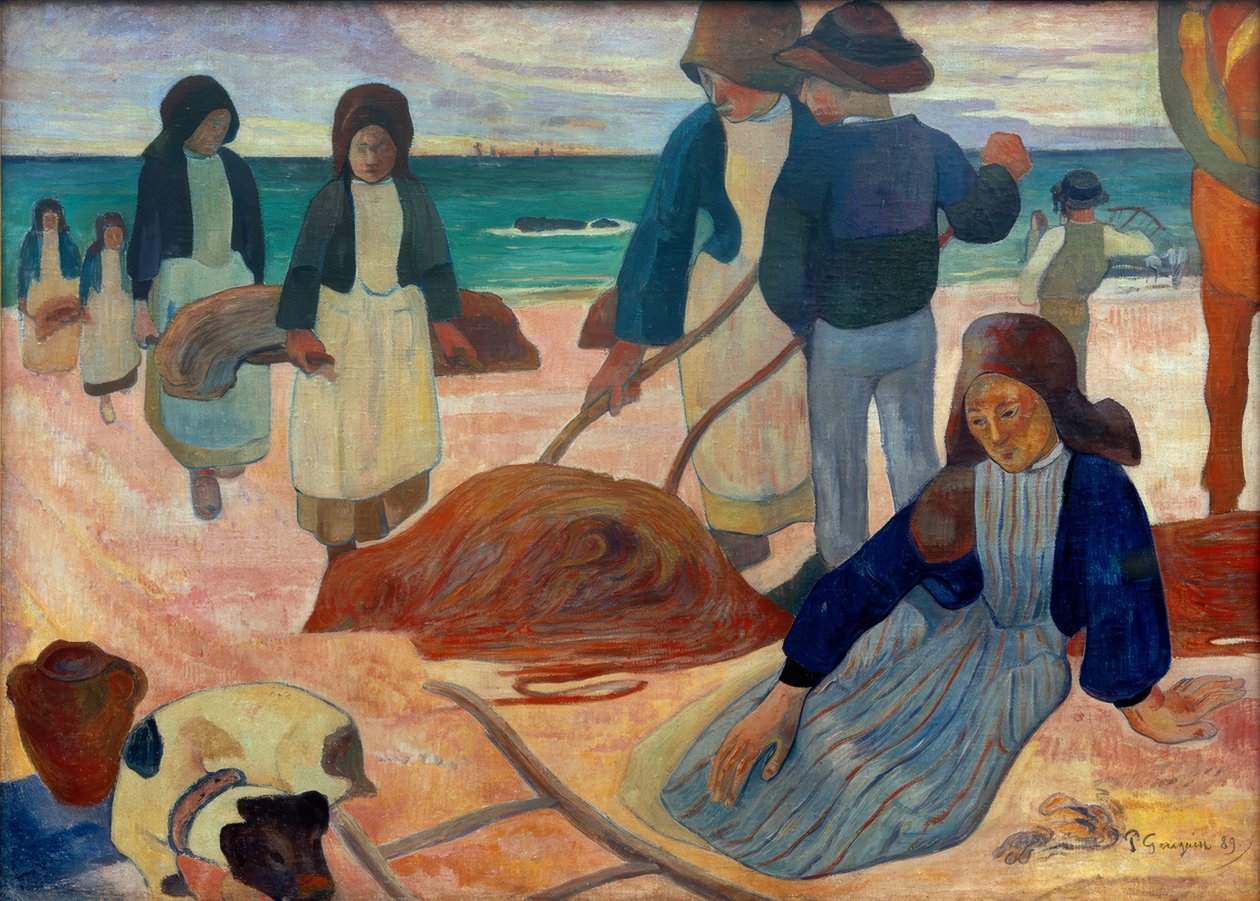 Ramasseuses de varech II (Bretonische Tangsammlerinnen II) tekijältä Paul Gauguin