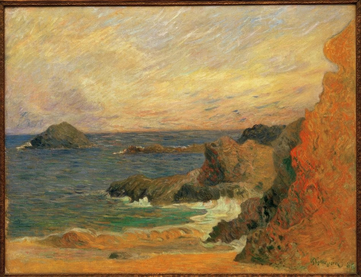 Rochers au bord de la mer tekijältä Paul Gauguin