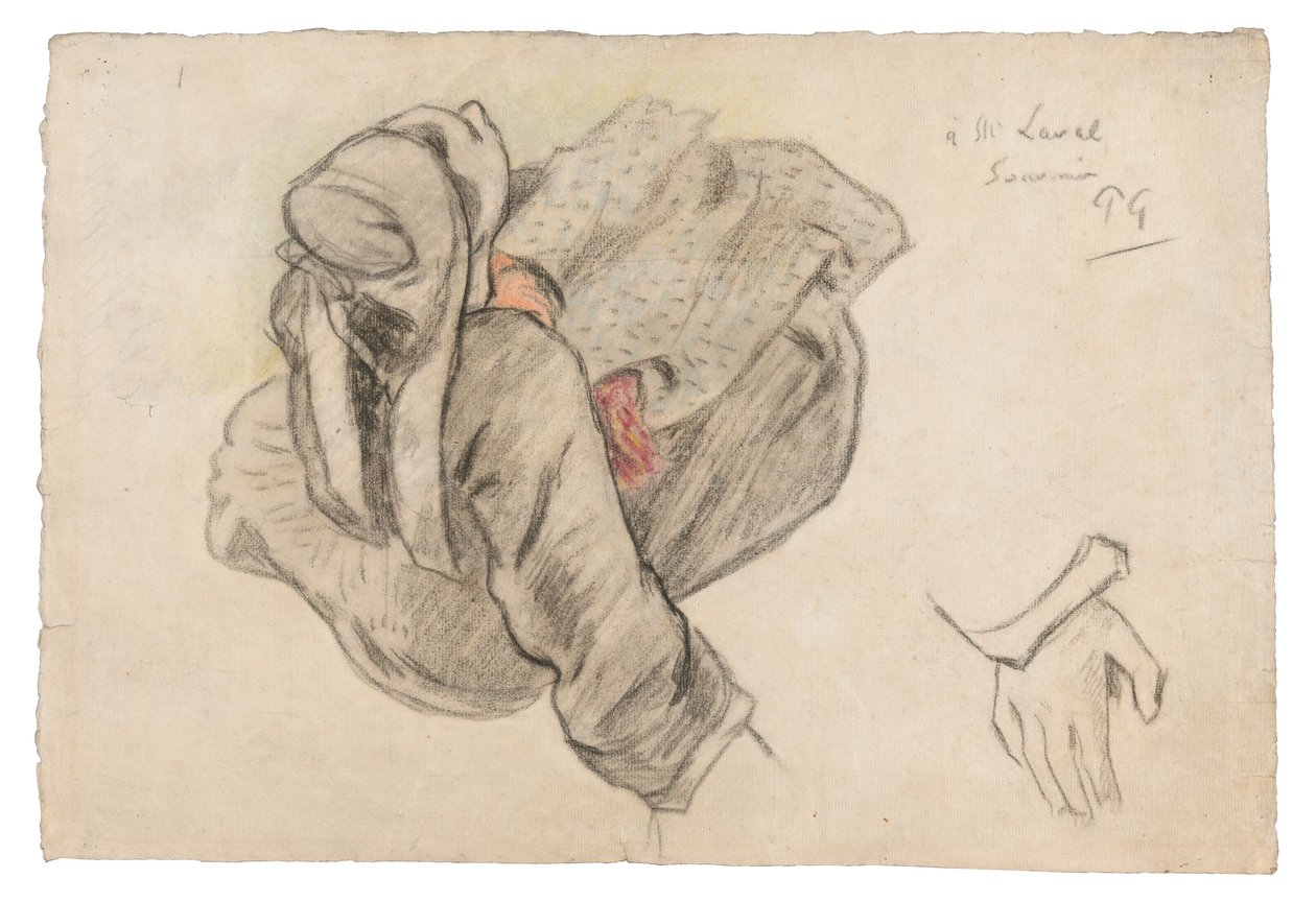 Istuva bretagnelainen nainen tekijältä Paul Gauguin