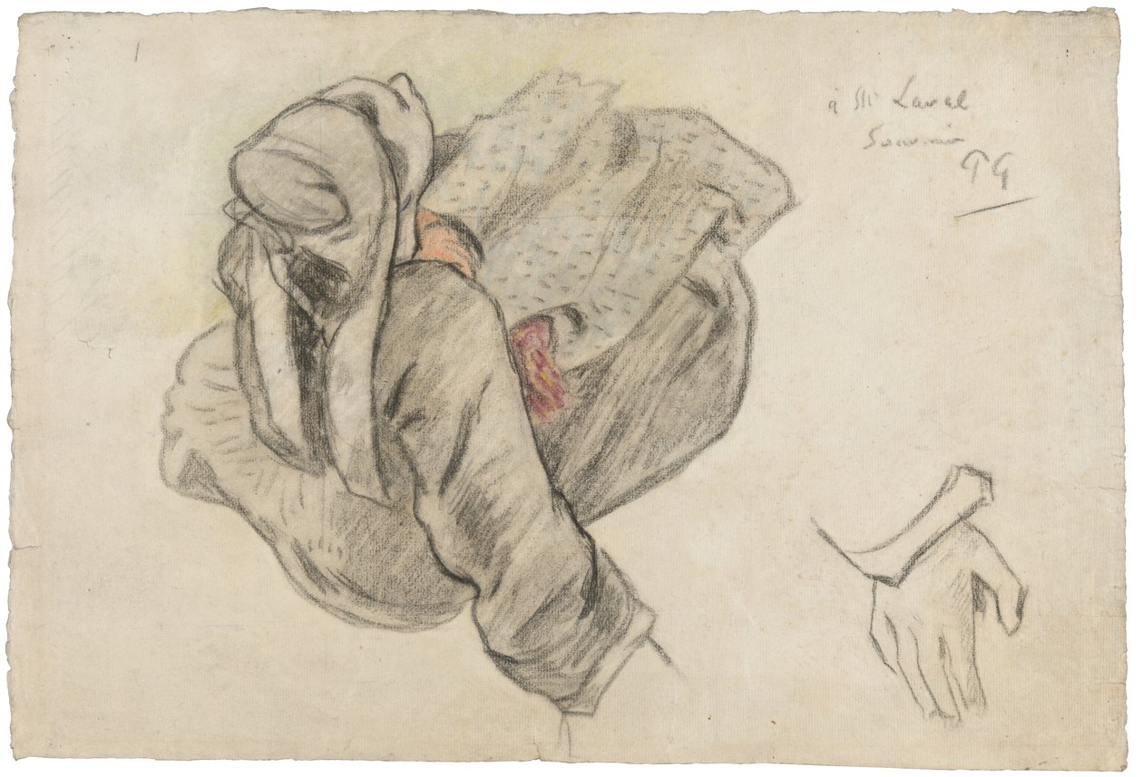 Istuva bretonilainen nainen, 1886 tekijältä Paul Gauguin