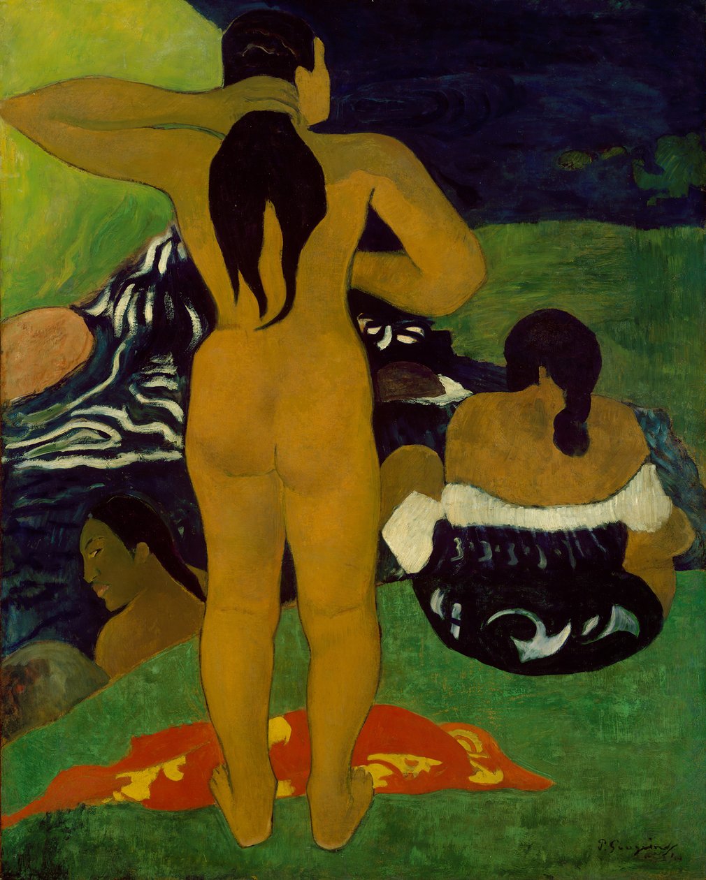 Tahitilaisten naisten kylpeminen, 1892. tekijältä Paul Gauguin