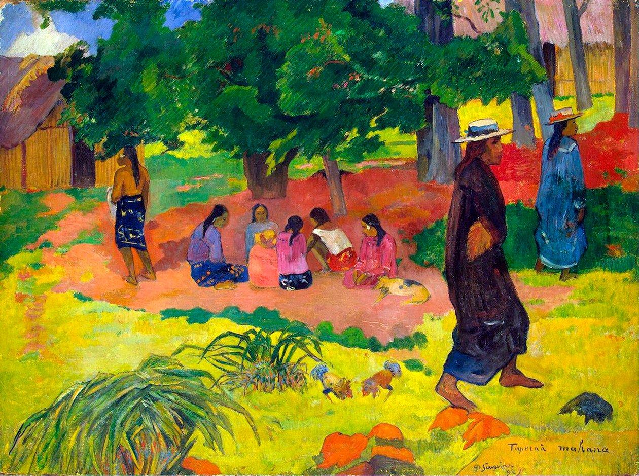 Myöhäinen iltapäivä, 1892. tekijältä Paul Gauguin