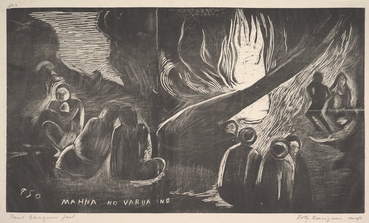 Paholainen puhuu, 1893-94. tekijältä Paul Gauguin