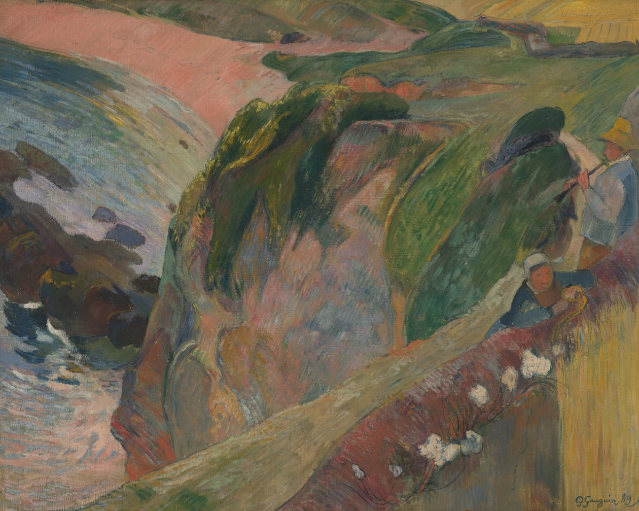 Flageolet-soitin kalliolla tekijältä Paul Gauguin