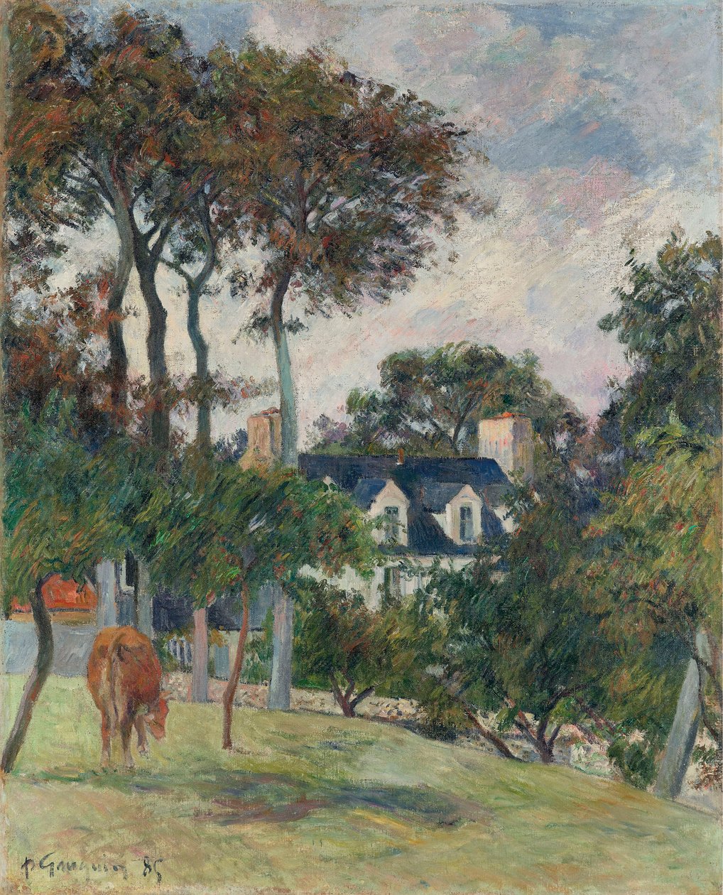 Valkoinen talo, 1885. tekijältä Paul Gauguin
