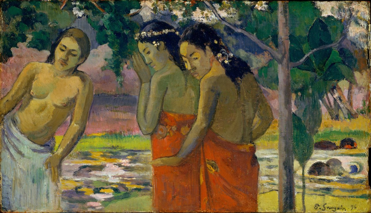 Kolme tahitilaista naista, 1896 tekijältä Paul Gauguin