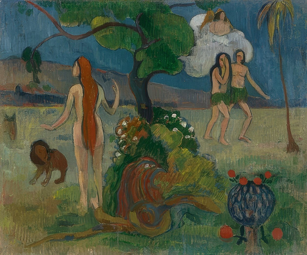 Kadotettu paratiisi (?). Noin 1890 tekijältä Paul Gauguin