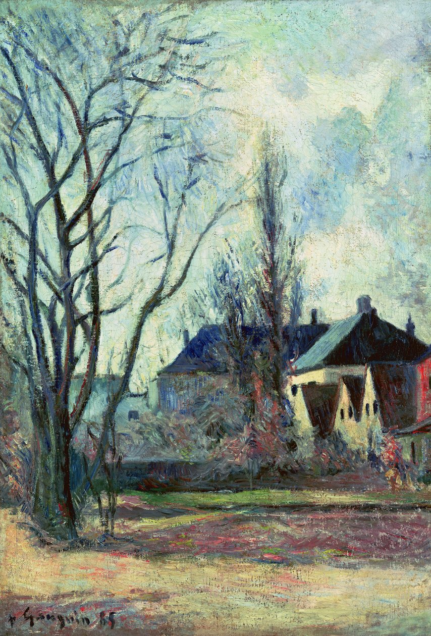 Talvimaisema Kööpenhaminassa, 1885 tekijältä Paul Gauguin