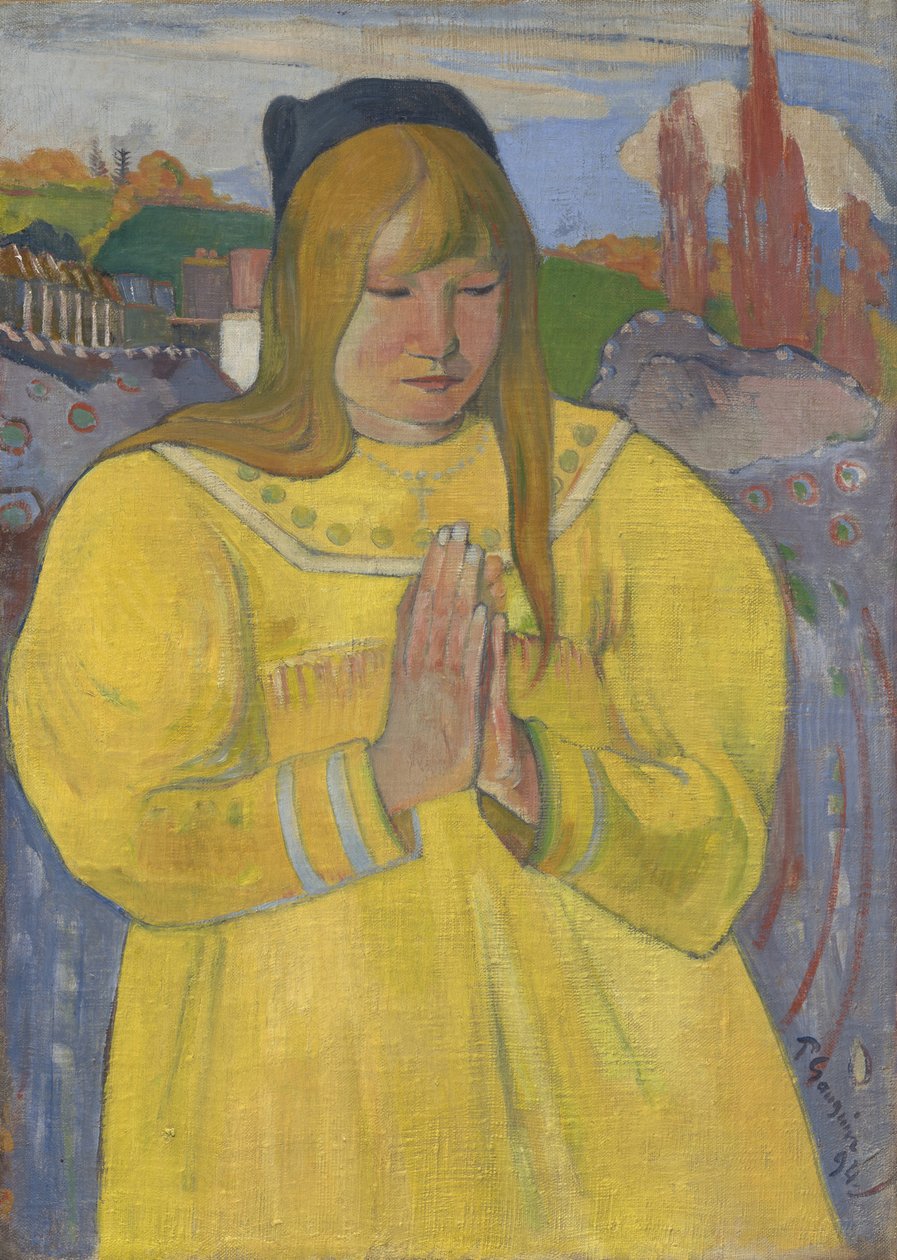 Nuori kristitty tyttö, 1894 tekijältä Paul Gauguin