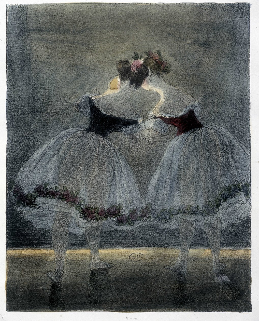 Gavarnin tanssijat - 1800-luku tekijältä Paul Gavarni