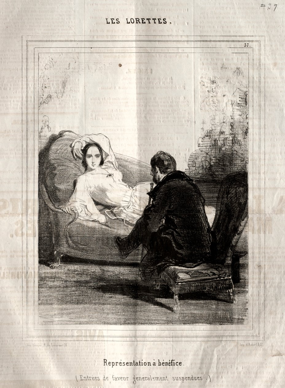 The Lorettes, 1842. tekijältä Paul Gavarni