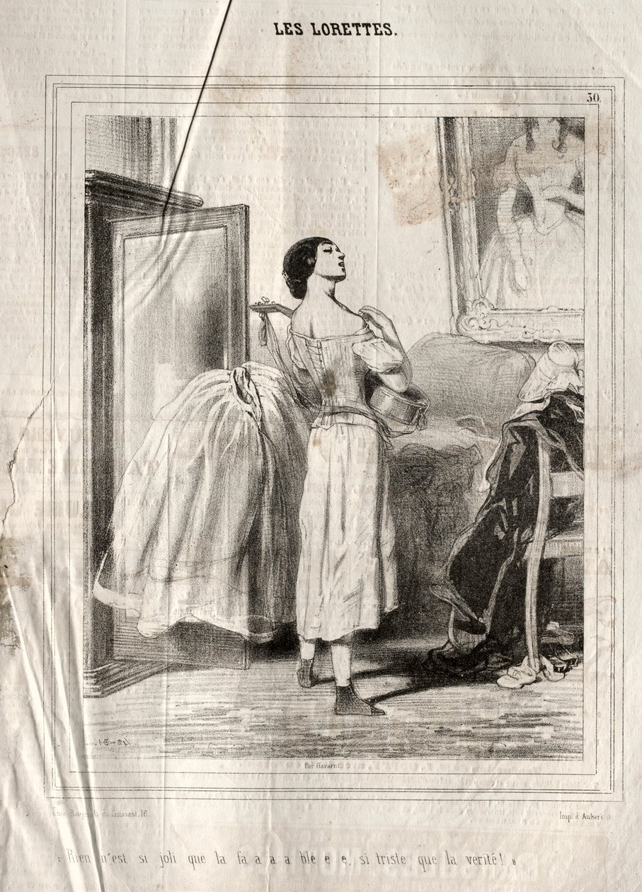 The Lorettes, 1842. tekijältä Paul Gavarni