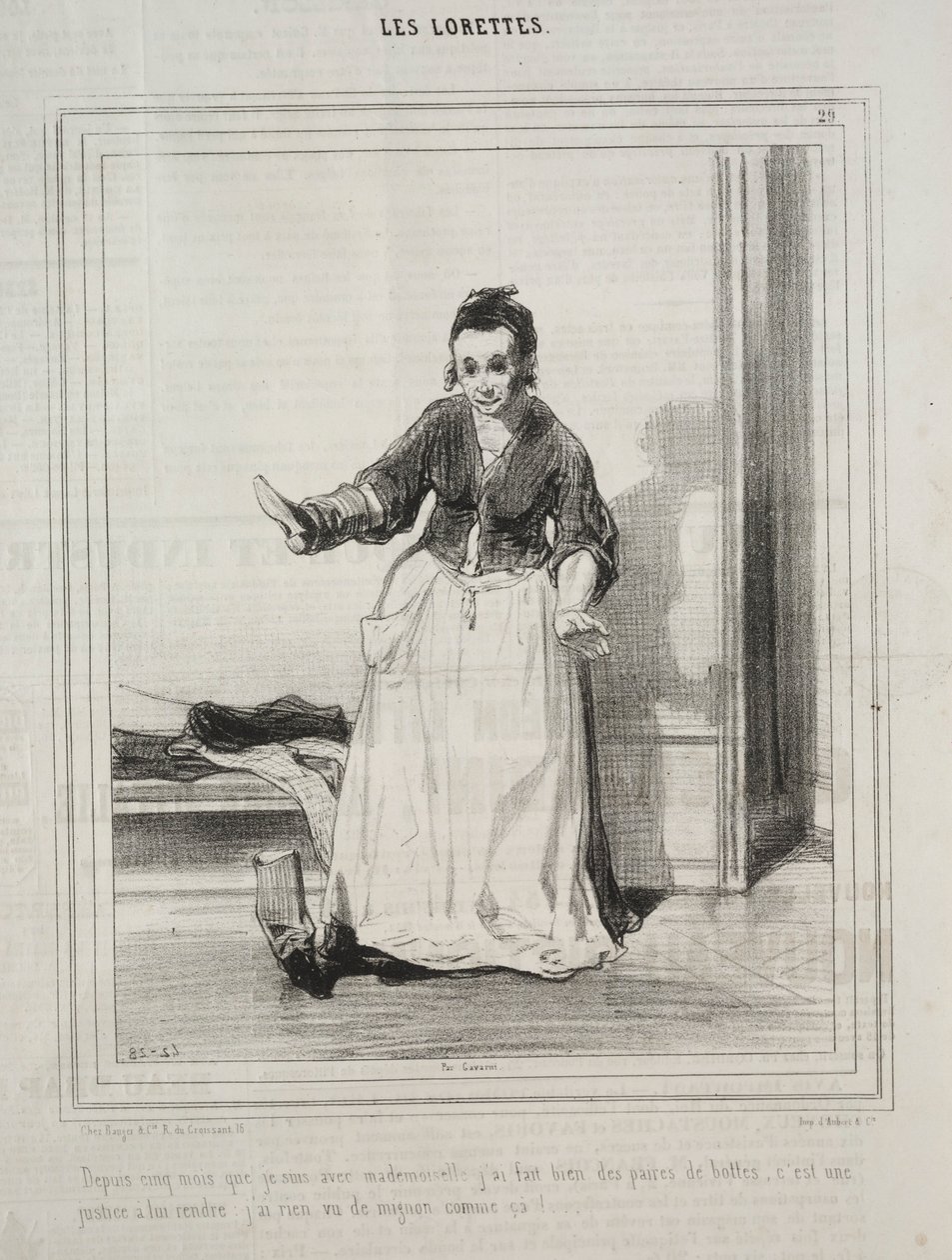 The Lorettes, 1842. tekijältä Paul Gavarni