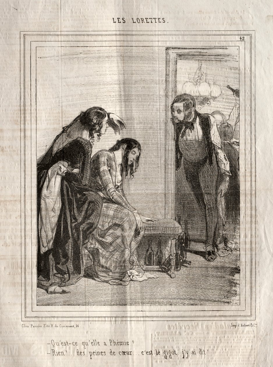 The Lorettes, 1842. tekijältä Paul Gavarni