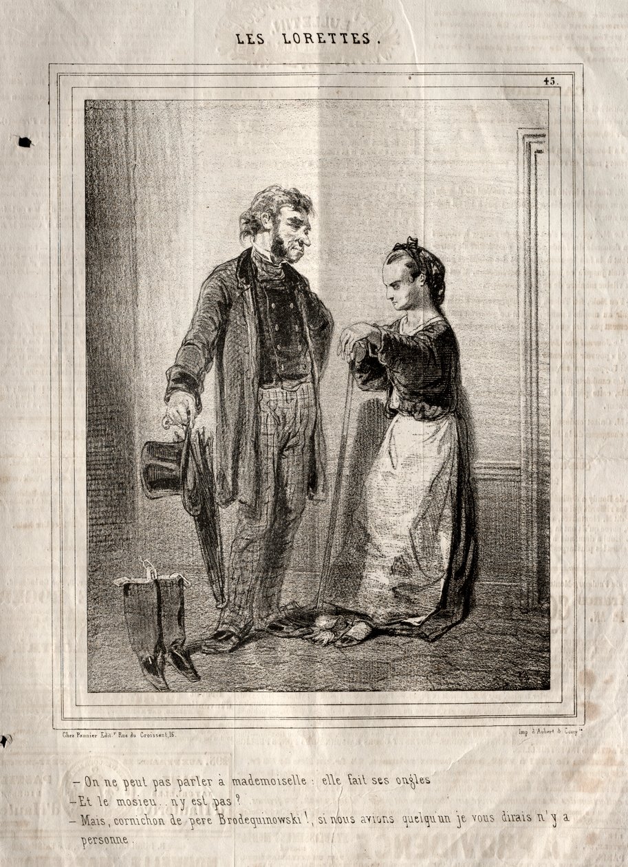 The Lorettes, 1842. tekijältä Paul Gavarni