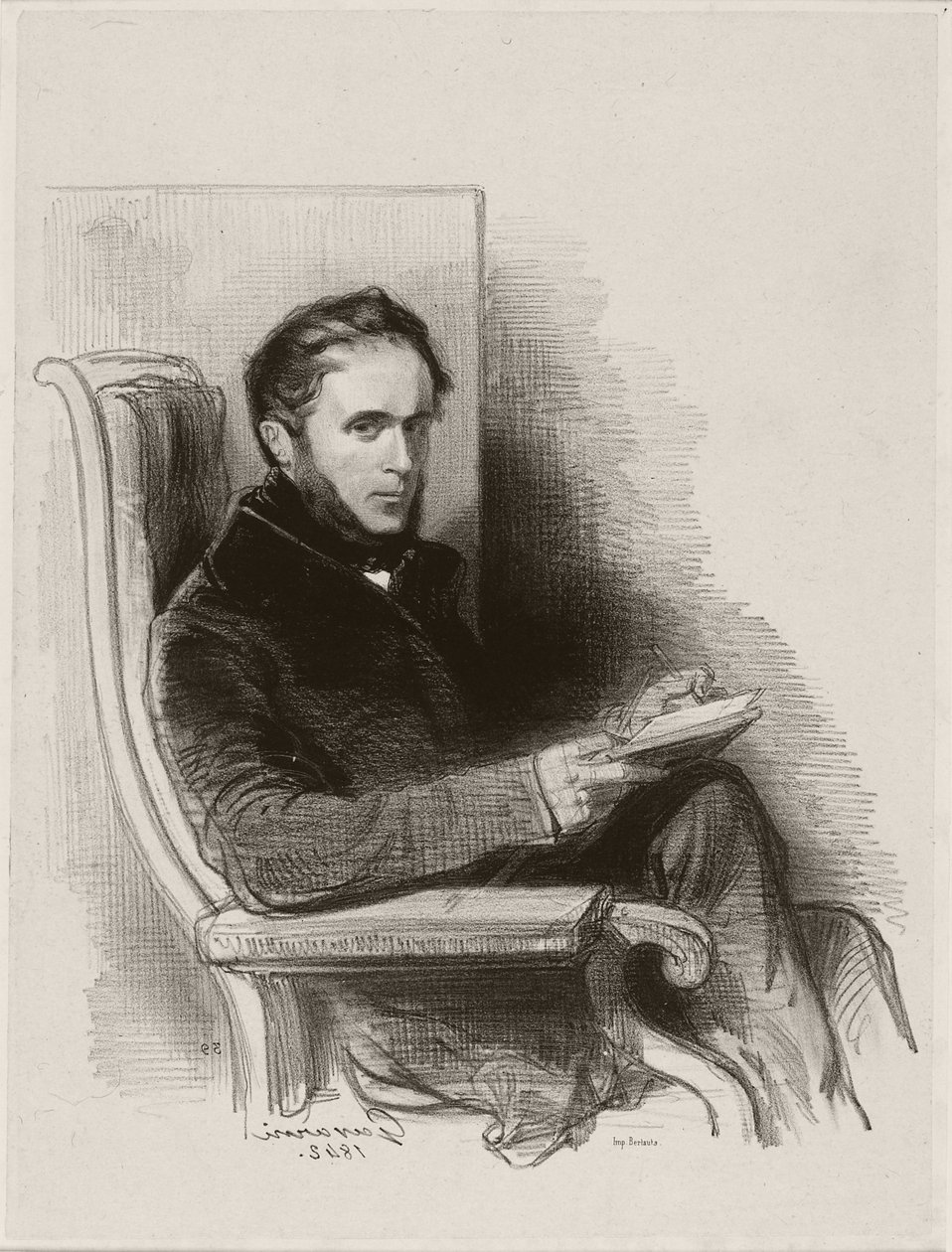 Raymond La Garrigue, 1842 tekijältä Paul Gavarni