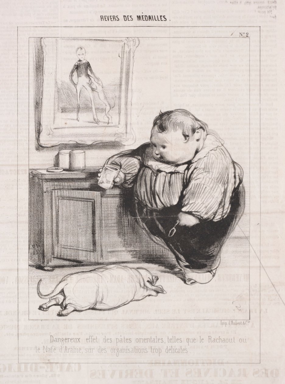 Mitalien kääntöpuoli, 1842. tekijältä Paul Gavarni