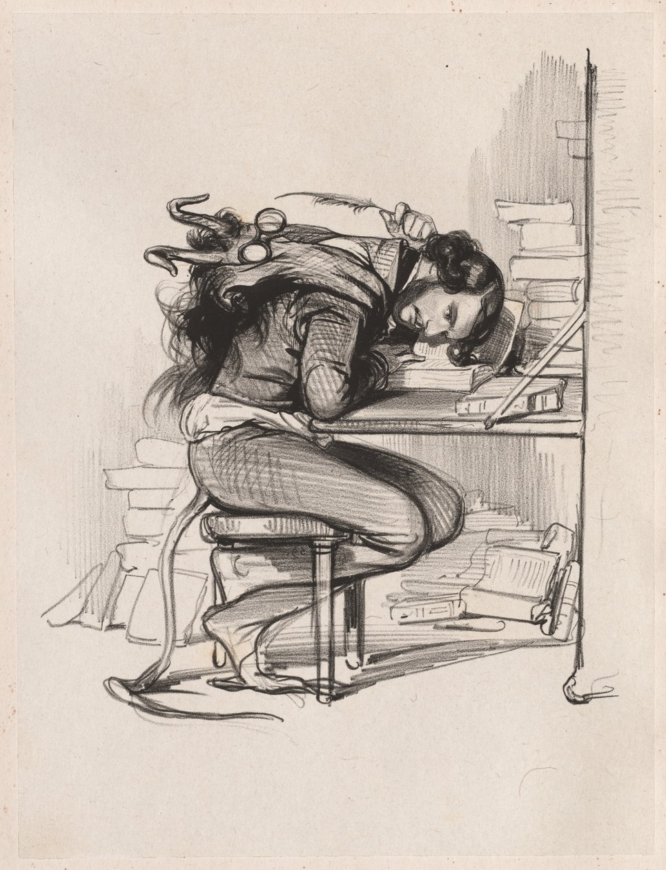 Emile Forgues Old Nick, c. 1835-1840. tekijältä Paul Gavarni