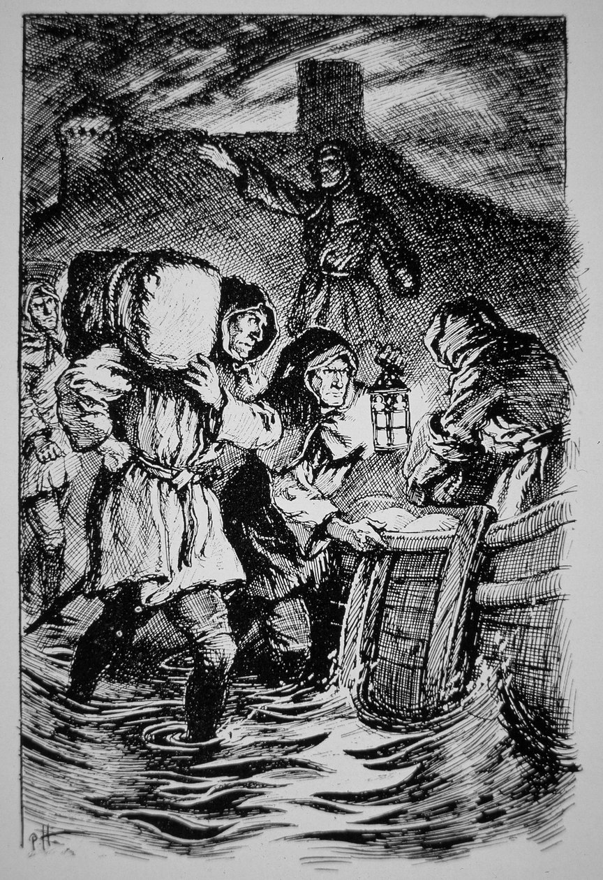 "The Owlers" (litho) tekijältä Paul Hardy