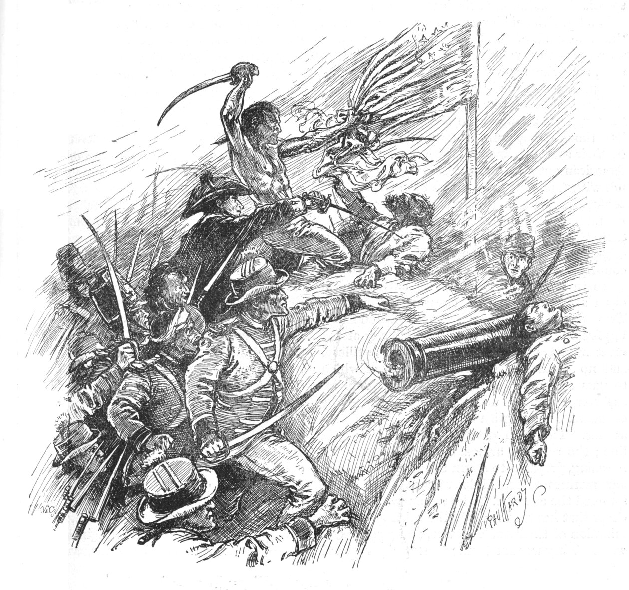 He pyrkivät mittaamaan vallin, 1902 tekijältä Paul Hardy