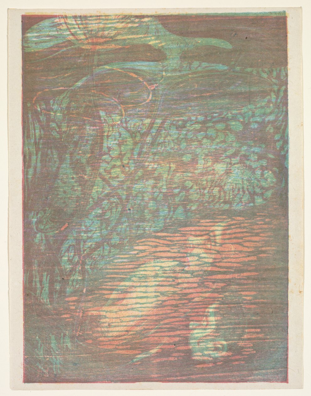 Pelästynyt nymfi Nymphe Effraye, 1896. tekijältä Paul Herrmann