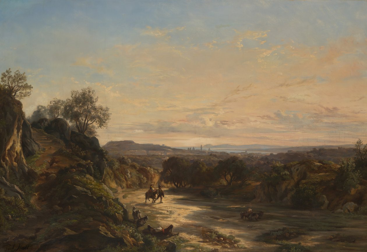 Matkalla Nizzaan, noin 1844. tekijältä Paul Huet