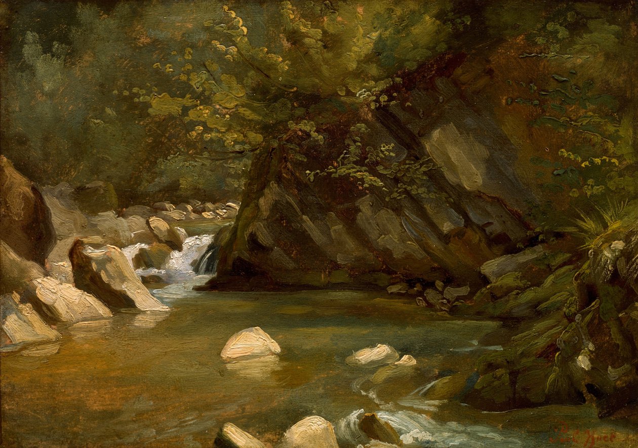 Woodland Stream, c. 1840. tekijältä Paul Huet