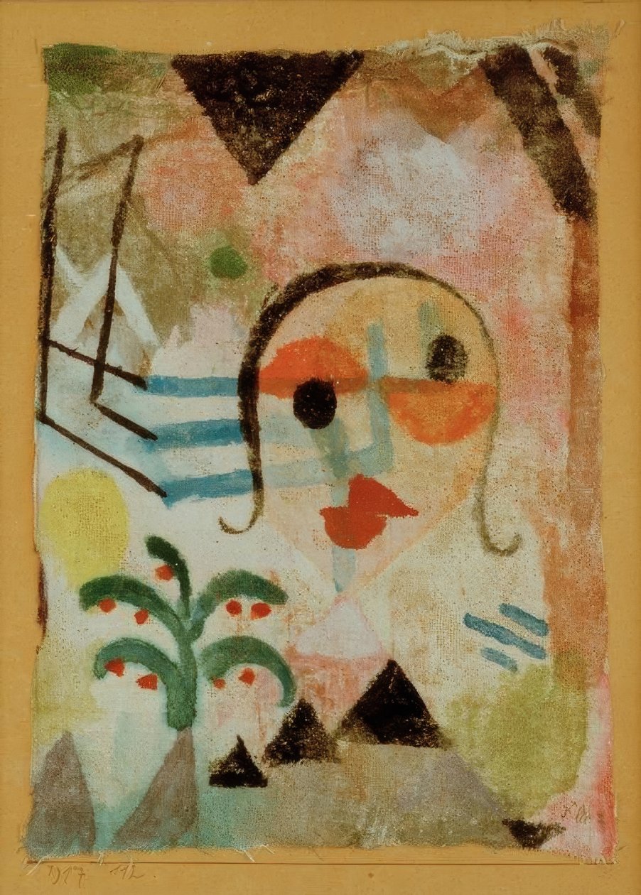 Bildnis einer Rothaarigen tekijältä Paul Klee