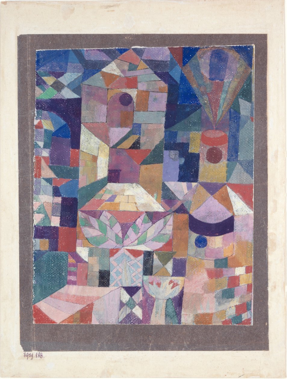 Linnan puutarha, 1919. tekijältä Paul Klee