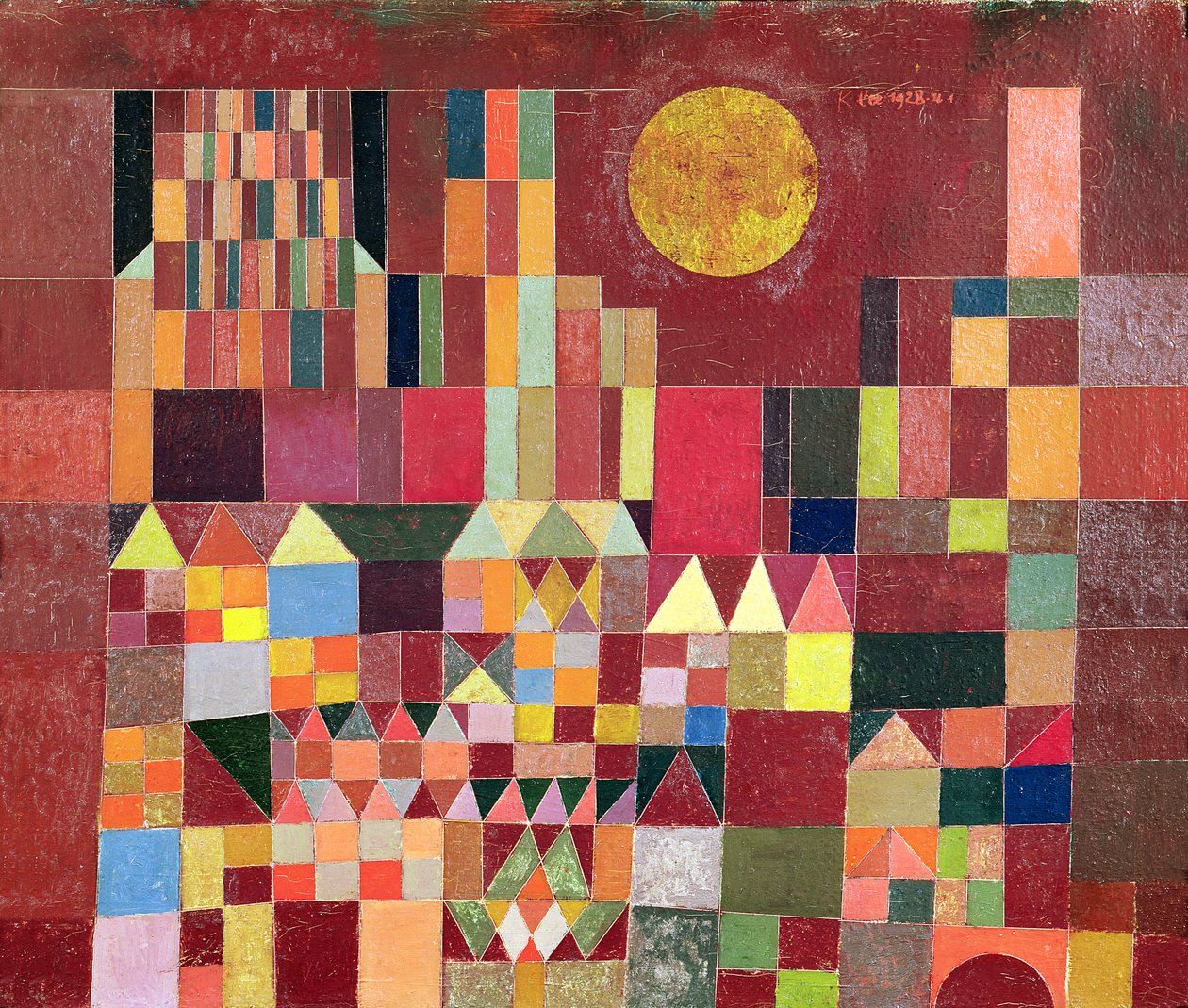 Linna ja aurinko tekijältä Paul Klee