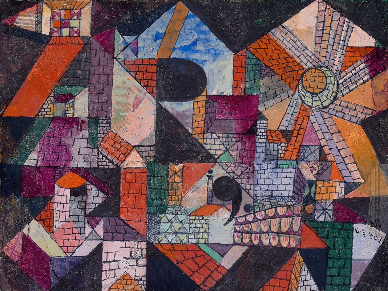 Kaupunki R, 1919. tekijältä Paul Klee
