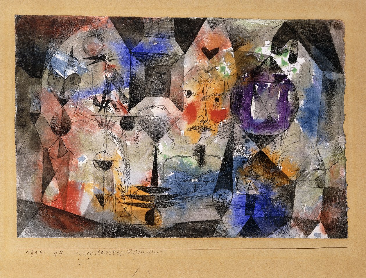 Keskittäjä roomalainen tekijältä Paul Klee