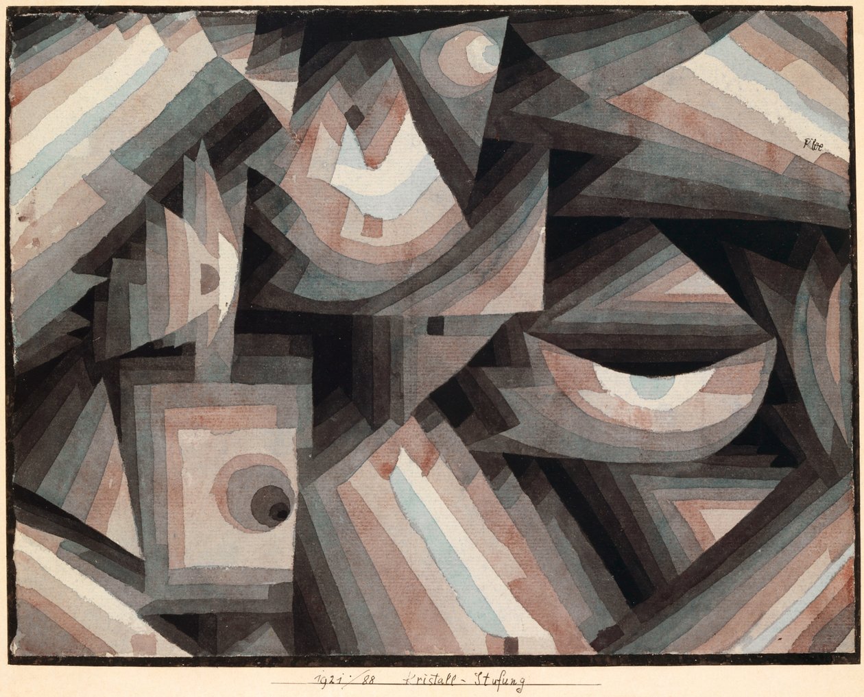 Crystal Gradation, 1921. tekijältä Paul Klee