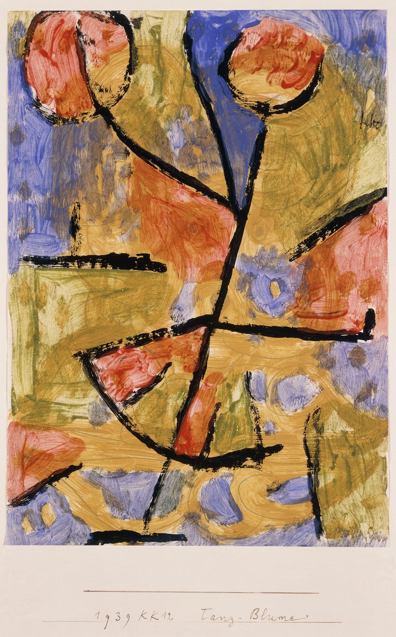 tanssi kukka; tanssi kukka tekijältä Paul Klee