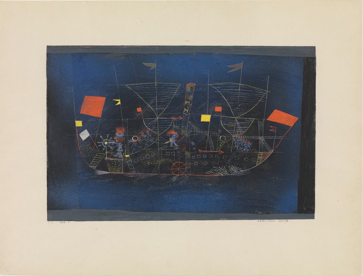 Seikkailulaiva, 1927. tekijältä Paul Klee
