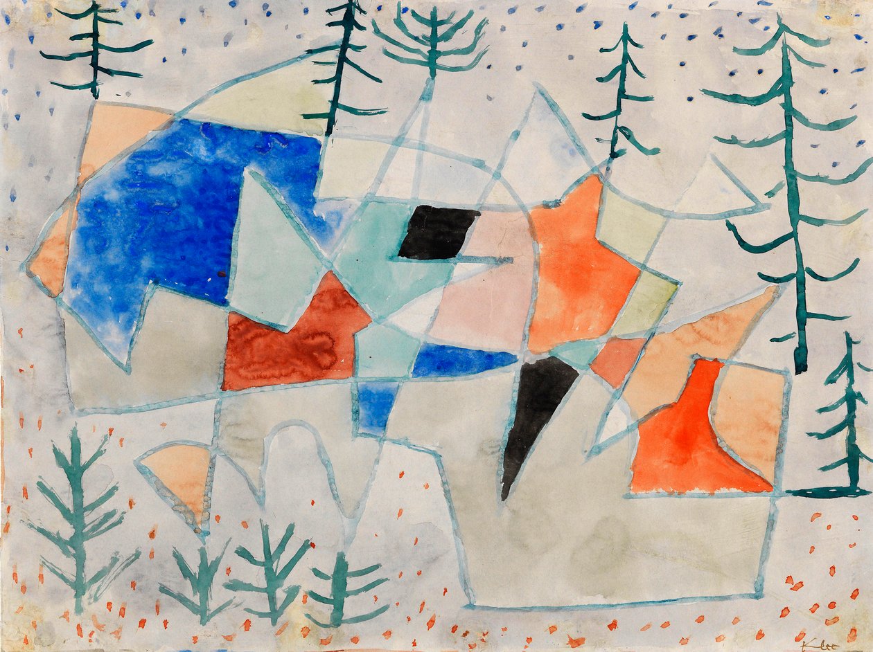 Edelklippe Noble Cliff, 1933. tekijältä Paul Klee