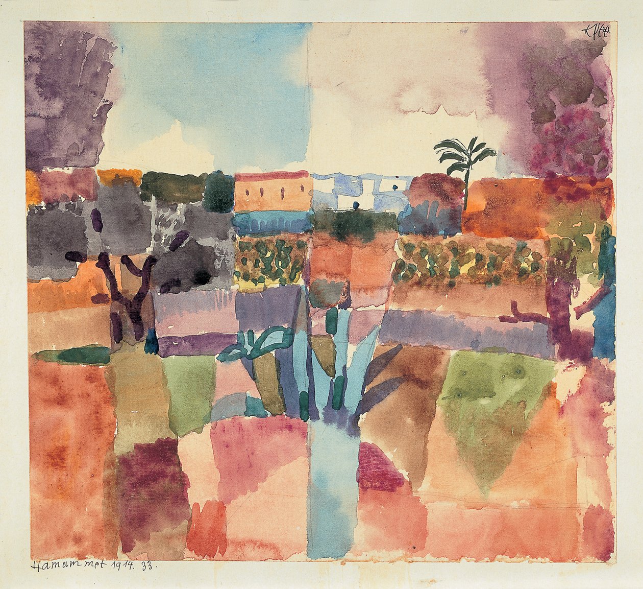 Hammamet, 1914. tekijältä Paul Klee